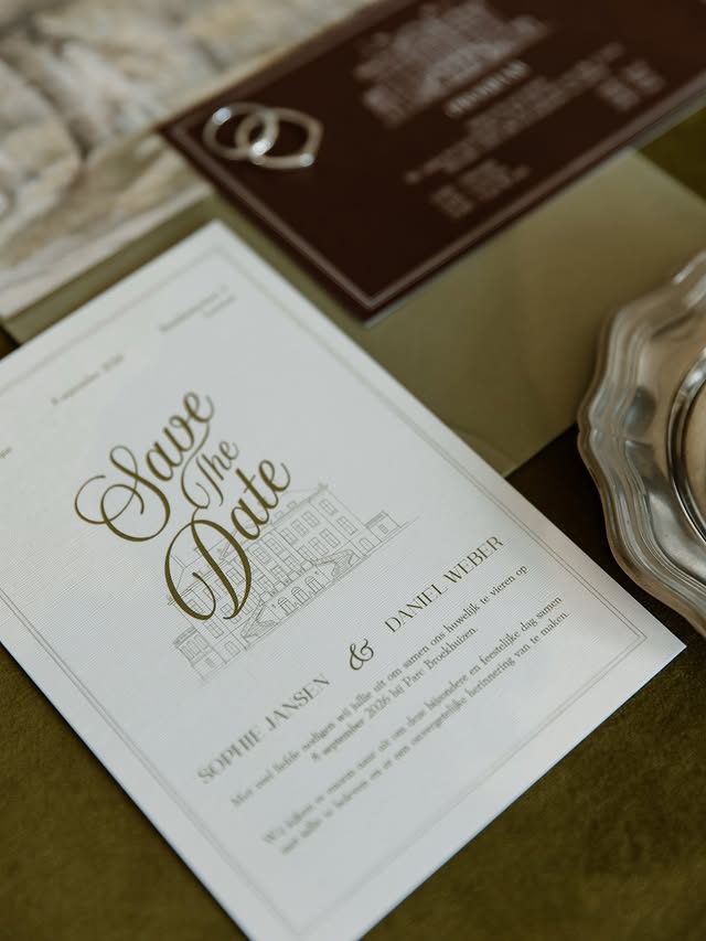 Fibre Stationery — uitnodigingen en stationery in handen